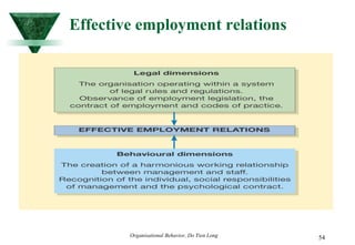 Effective employment relations 