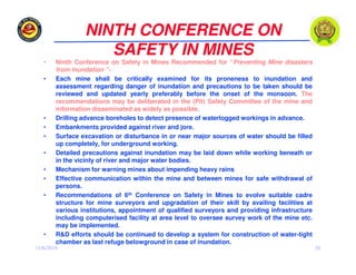 Mine Inudation Dangers from surface & Underground water | PDF