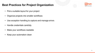 UiPath Automation Developer Associate Training Series 2026 - Session 8 ...