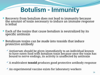 Botulism Immunity Comprehensive Overview of Anaerobic Spore-Forming Bacilli: Clostridium ...