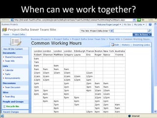 When can we work together?