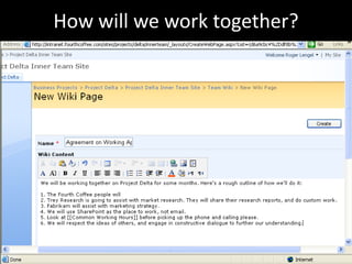 How will we work together?