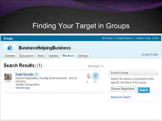 Finding Your Target in Groups 