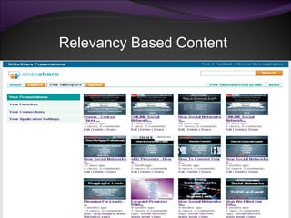 Relevancy Based Content 