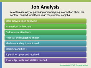 Job Analysis and Job Description | PPT