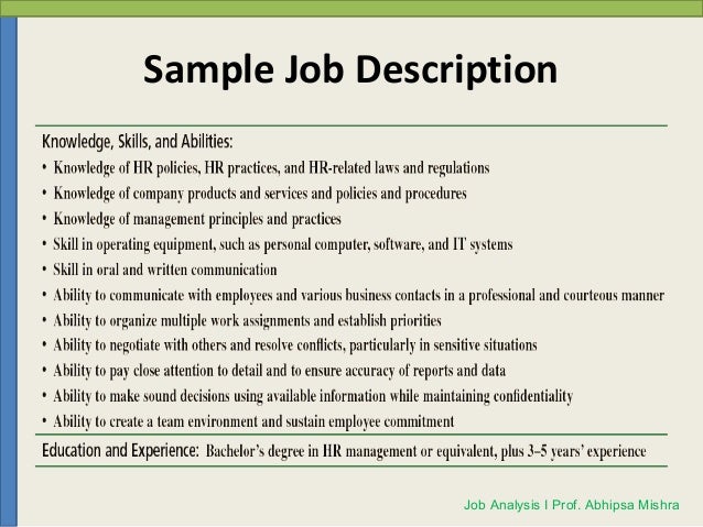 How to write effective job description