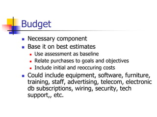 Session8--Creating a technology plan