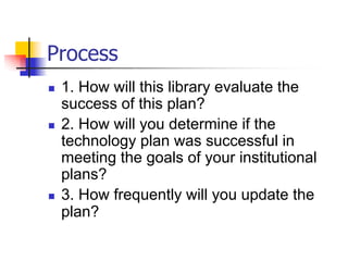 Session8--Creating a technology plan