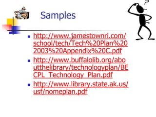 Session8--Creating a technology plan