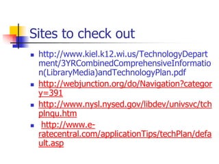Session8--Creating a technology plan