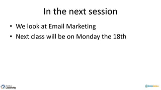 Session 8 linked in marketing