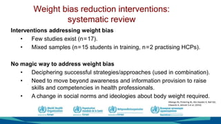 Session 9: Weight bias and obesity stigma | PPTX