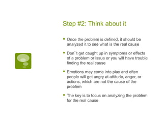 C: Problem solving step #2 -think | PPT