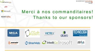Merci à nos commanditaires!
Thanks to our sponsors!

 