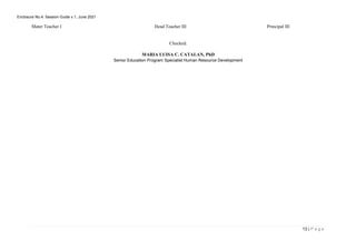 SESSION GUIDE KENNETH for documentation. | DOCX
