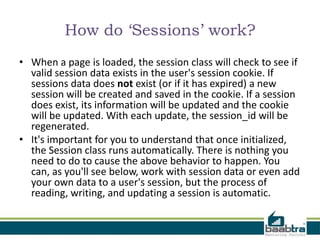 Session handling in codeigniter | PPTX