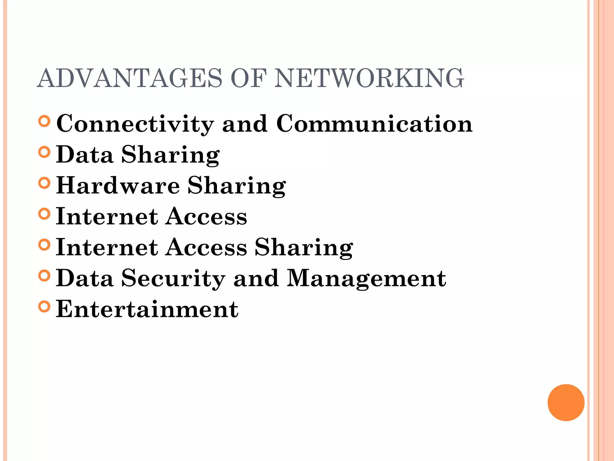 Basics of Networks ,Advantages and Disadvantages | PPT