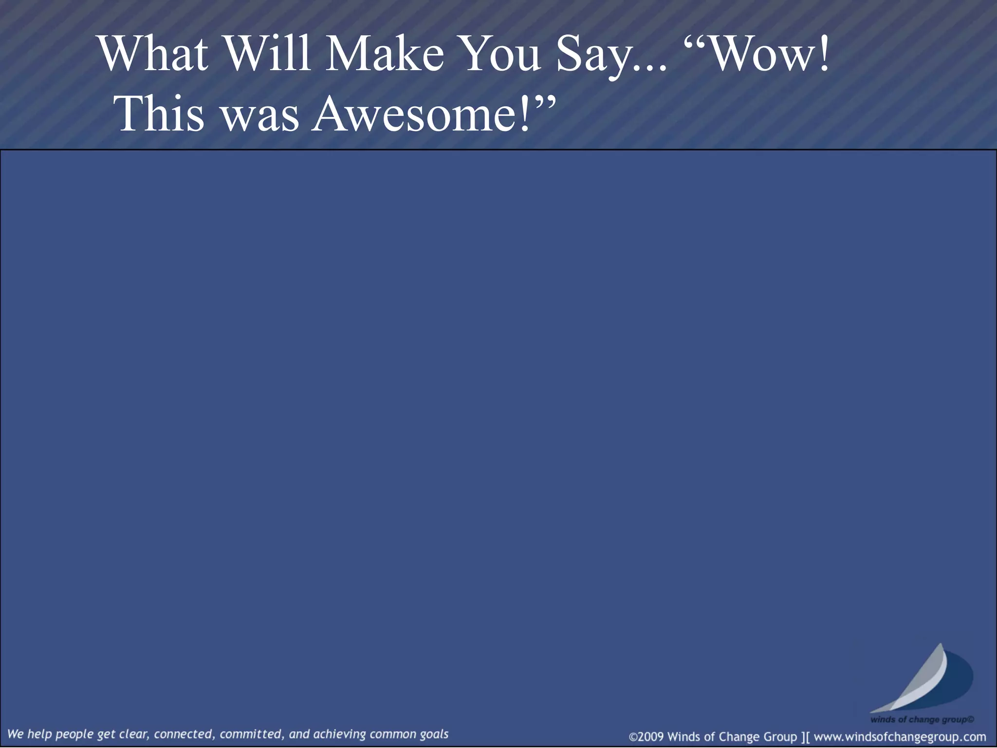 Real Time Strategic Change Session I