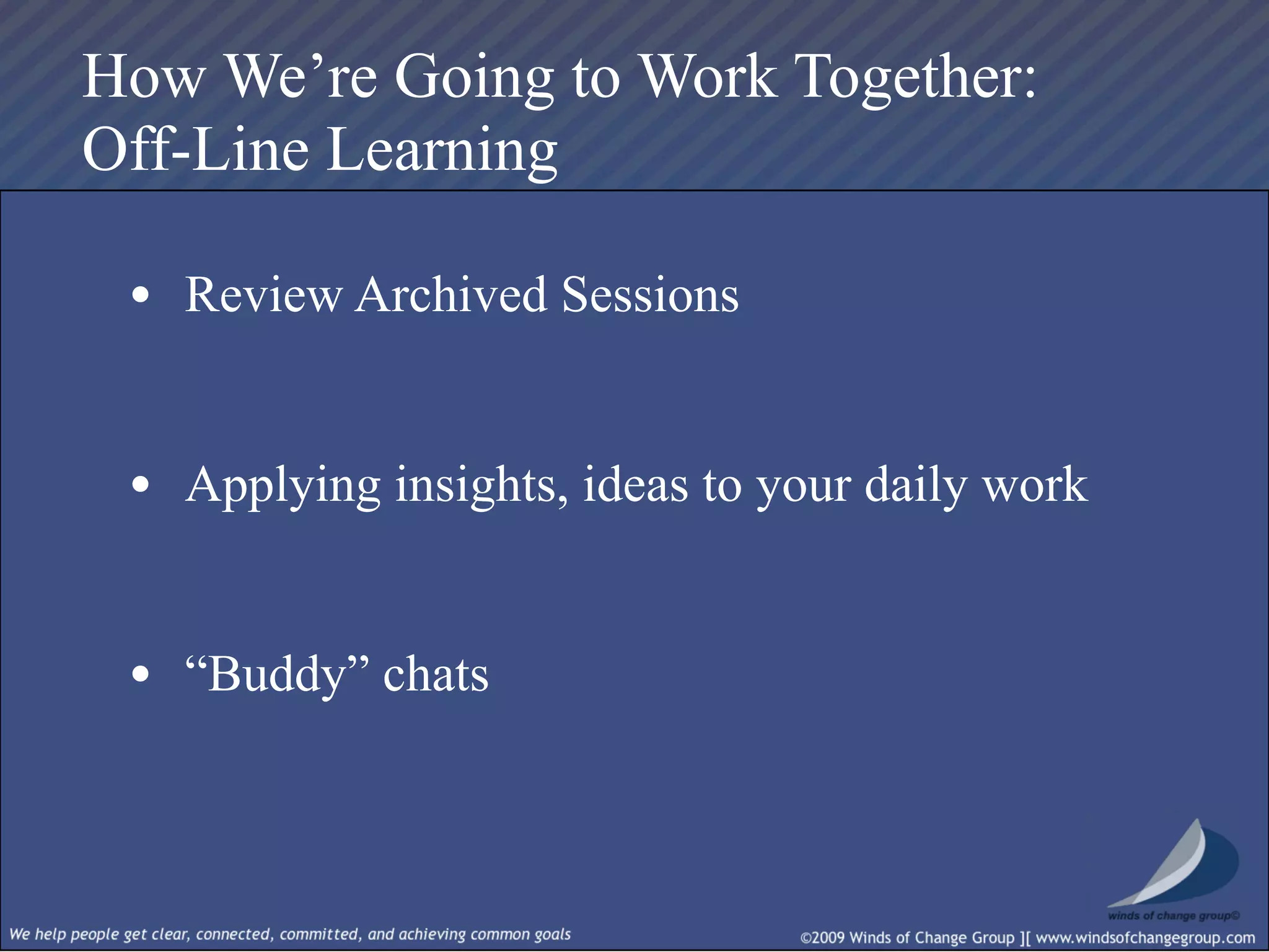 Real Time Strategic Change Session I