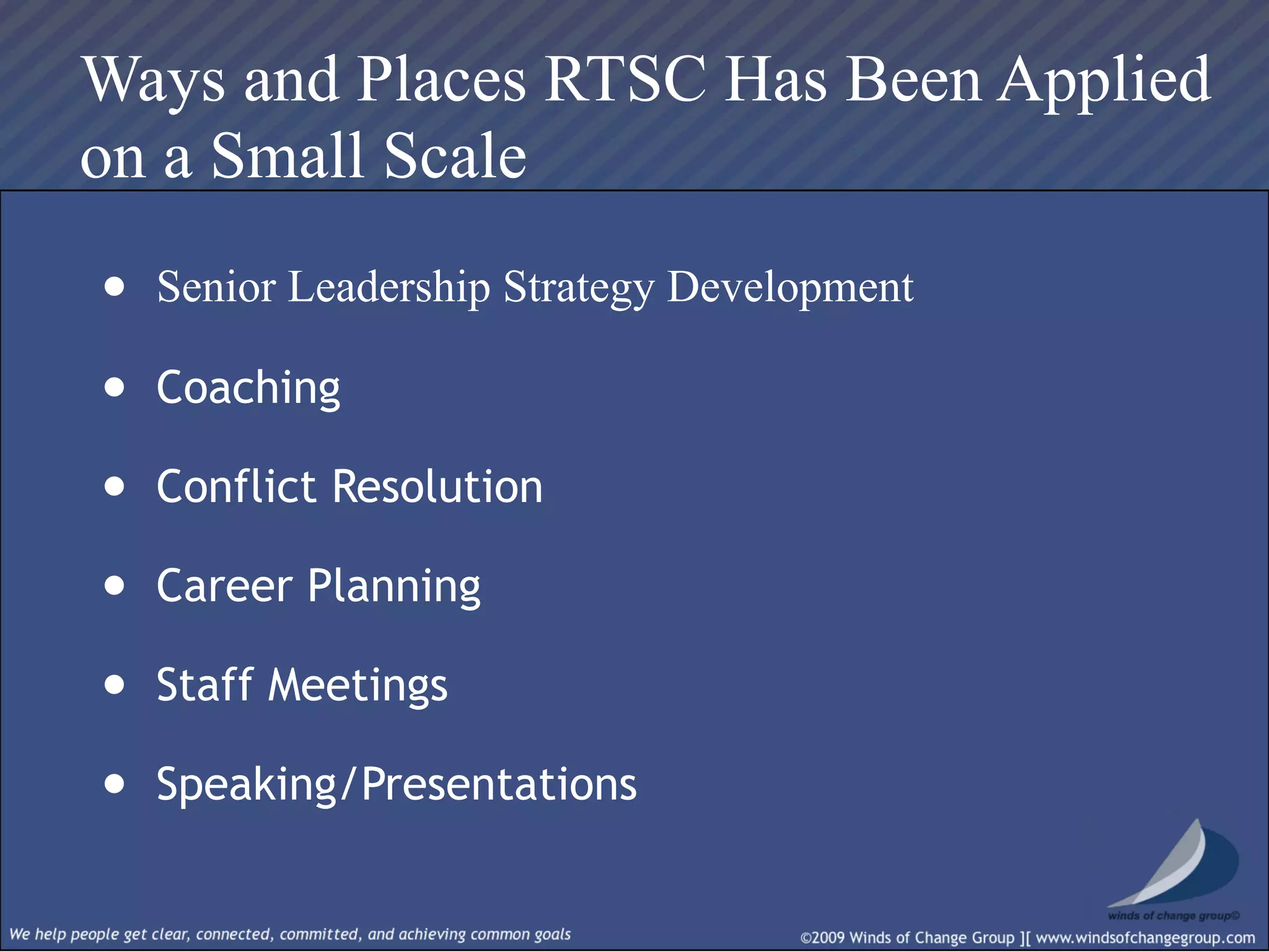 Real Time Strategic Change Session I