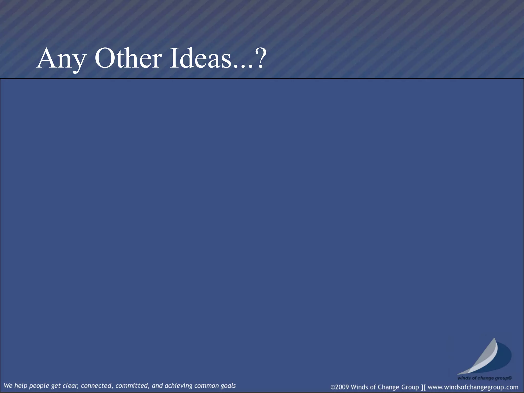 Real Time Strategic Change Session I