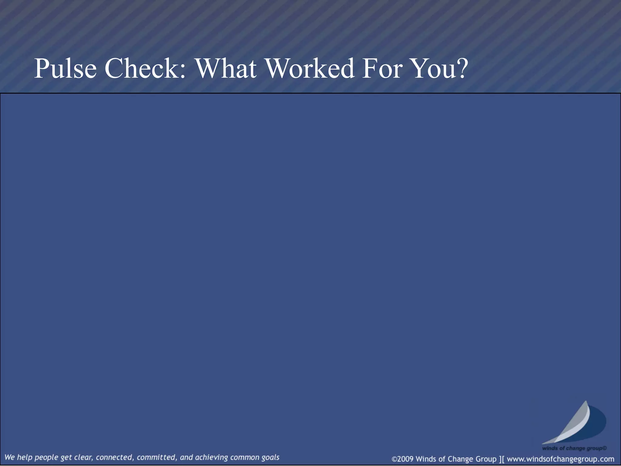 Real Time Strategic Change Session I