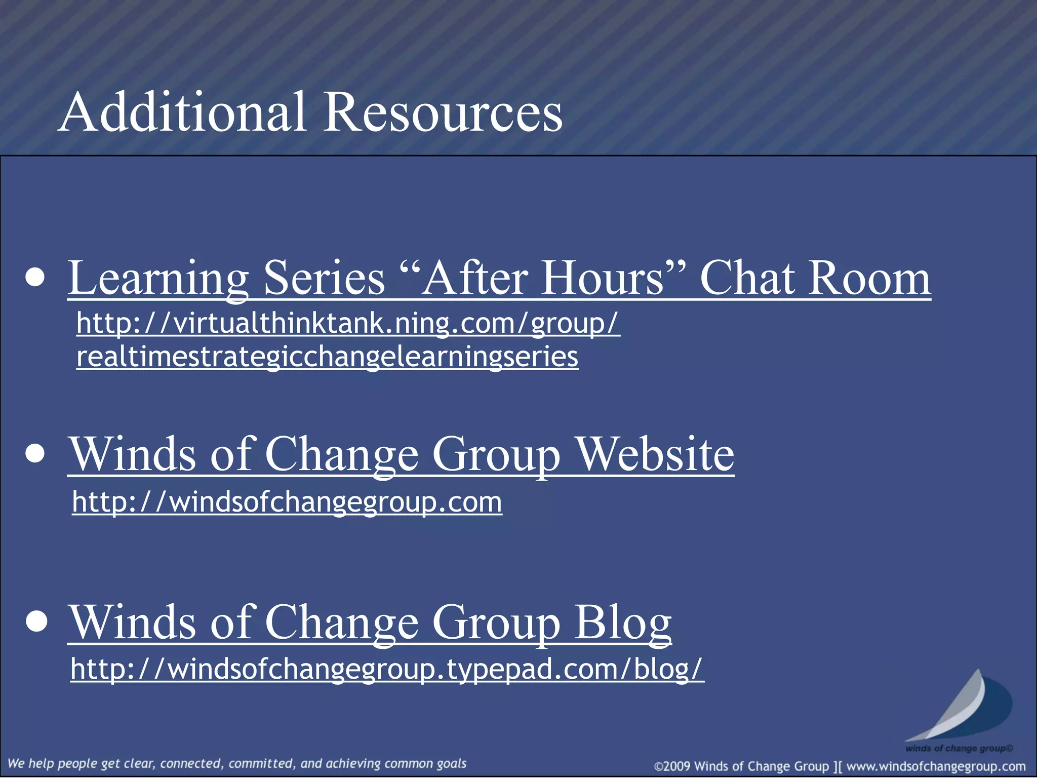 Real Time Strategic Change Session I