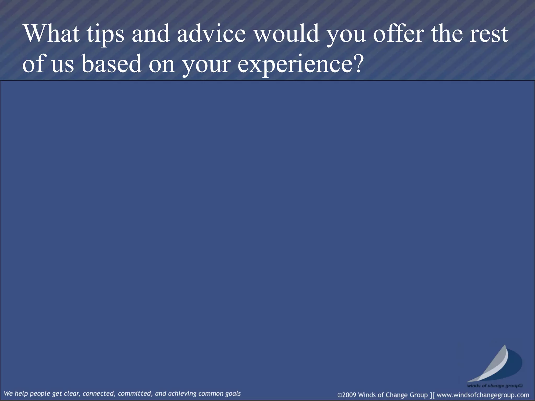 Real Time Strategic Change Session I