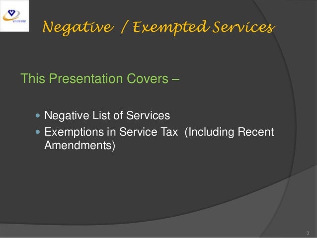 exemptions tax defined Jaipur at Seminar Service Tax (Session on iii) 20.4.2013 on