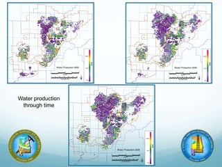 Water production
through time
 