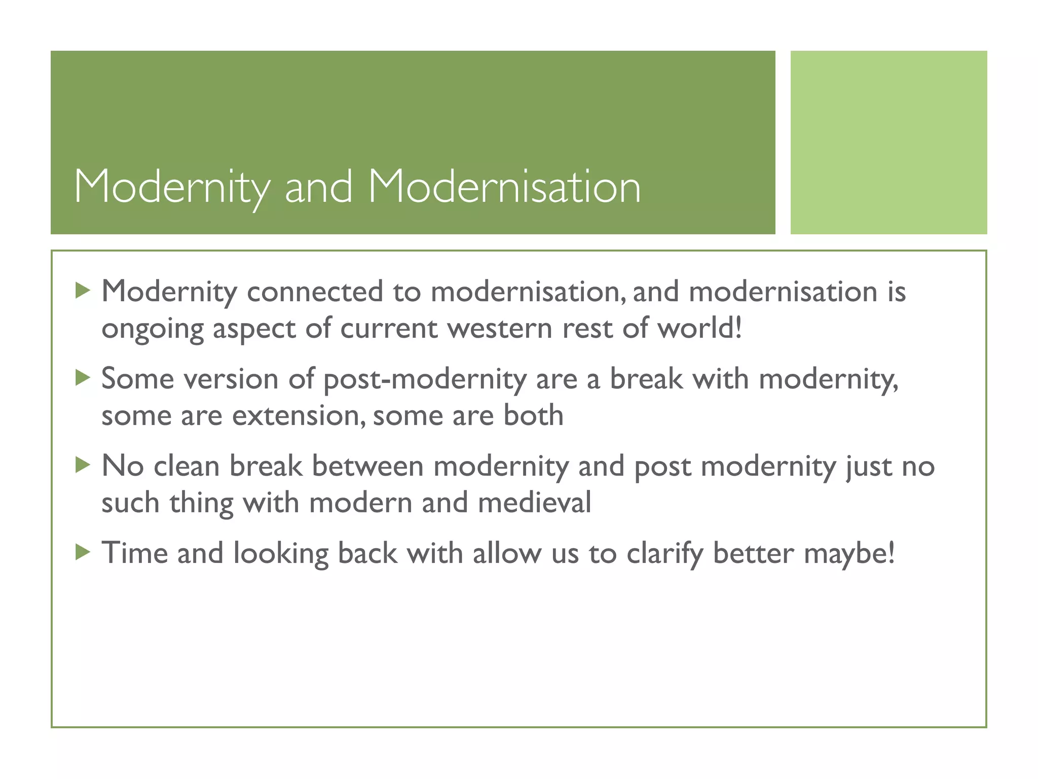 Session Iv Post Modernity