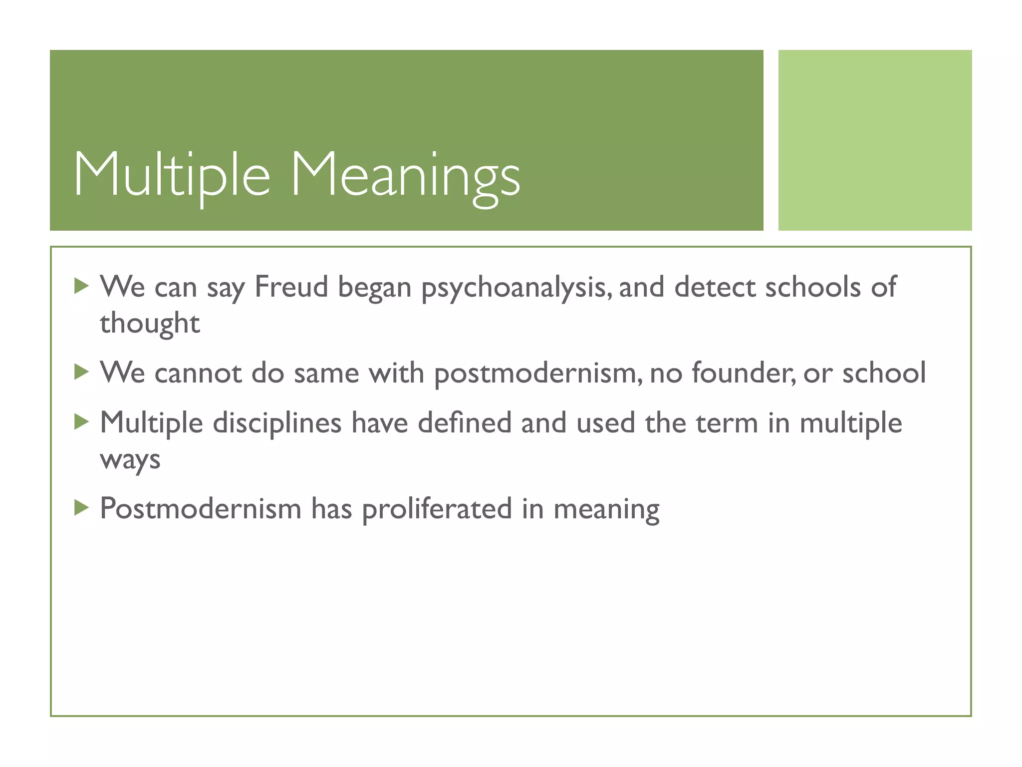 Session Iv Post Modernity