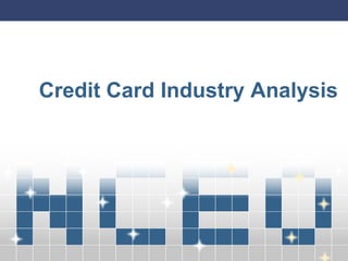 Credit Card Industry Analysis

 