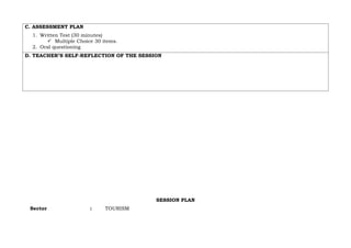 SESSION PLAN COMMON.docx HOUSEKEEPING NC III | DOCX