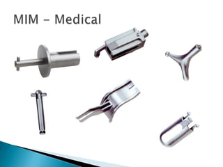 MIM ProcessMetal PowderBinderFeedstockPreparationInjection MoldingSolvent DebindingThermalDebindingSinteringSecondaryPackingShippingDelivery