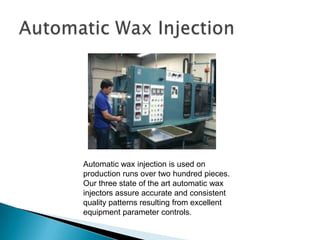 Founded 197542,000 sq. ft. facility in Brewster, NYAutomated and semi-automated production equipmentFully integrated ERP softwareRapid PrototypingIn-house engineering & machining capabilityMIL-I 45208ALamothermic Corp.