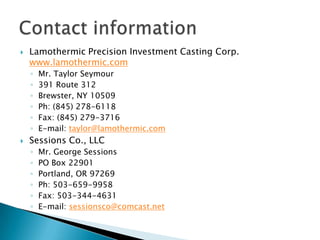 QualityCoordinate Measuring EquipmentSpectrographic Analysis 