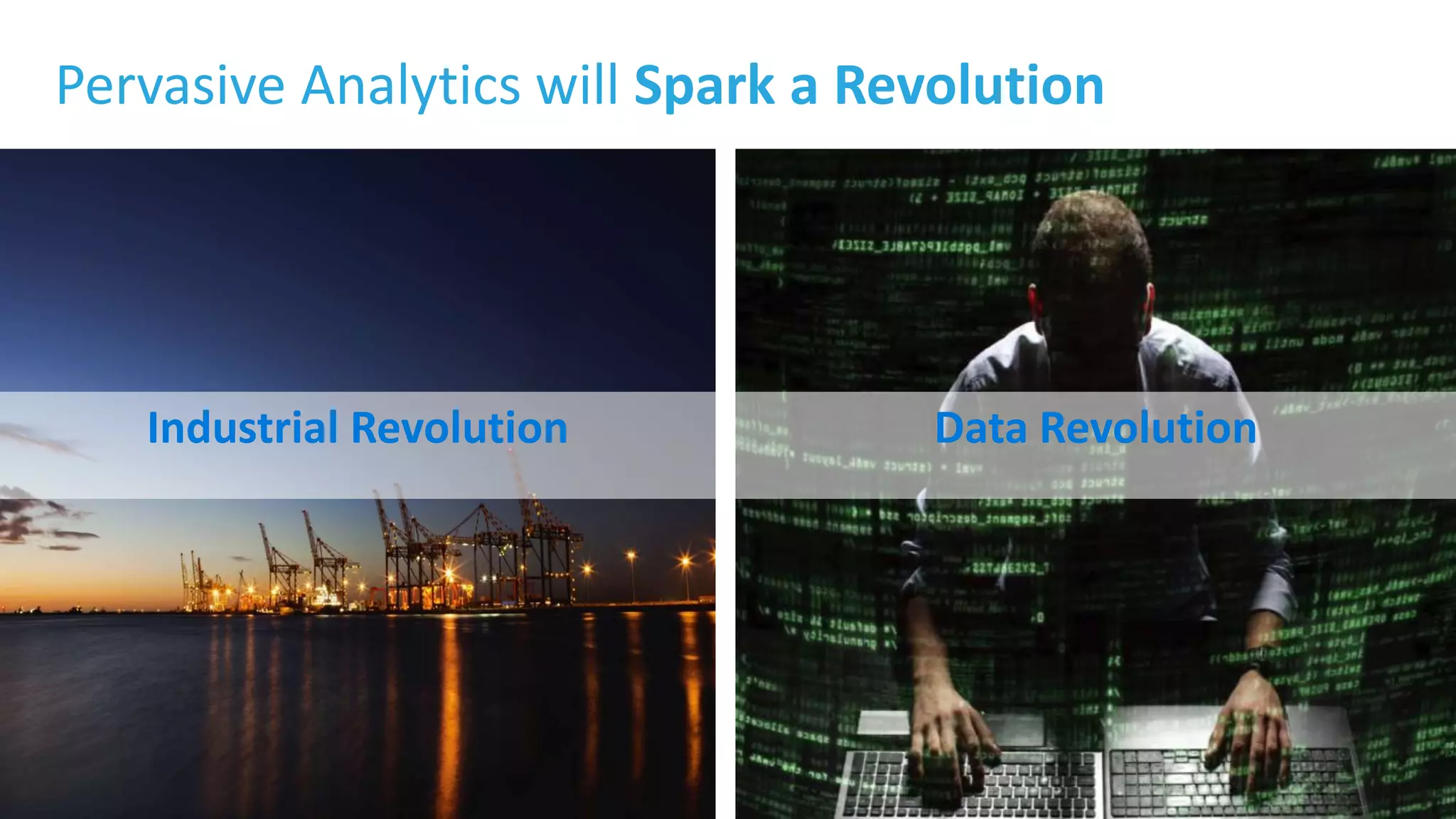 11© Cloudera, Inc. All rights reserved.
Pervasive Analytics will Spark a Revolution
Industrial Revolution Data Revolution
 