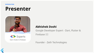 Flutter & Firebase Session Slides - GDG VESIT | PPTX
