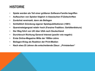 Historie Spiele werden als Teil einer größeren Software-Familie begriffen