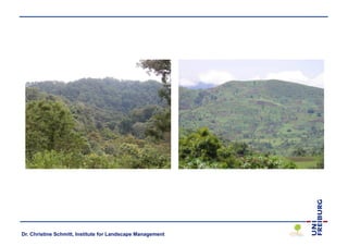 Dr. Christine Schmitt, Institute for Landscape Management
 