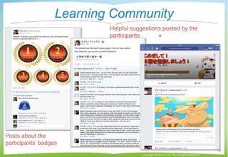Learning Community
Posts about the
participants’ badges
Copyright © 2015 CCC-TIES All rights reserved.
12
Helpful suggesti...