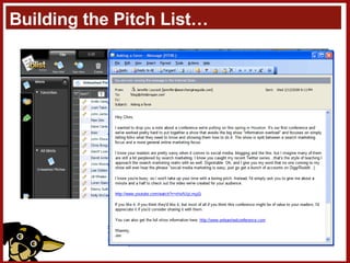 Building the Pitch List… 
