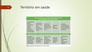 Território em saúde
12
 
