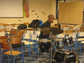 Sessão de percussão