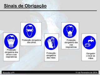 Sessão nº1 11 de Fevereiro de 2014
Sinais de Obrigação
 