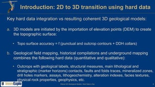 Robust 3D Geological Models: Hard Data is Key | PPTX