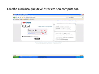 Escolha a música que deve estar em seu computador. 