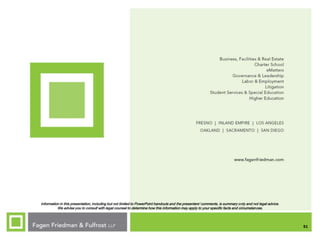 51
Information in this presentation, including but not limited to PowerPoint handouts and the presenters' comments, is summary only and not legal advice.
We advise you to consult with legal counsel to determine how this information may apply to your specific facts and circumstances.
 
