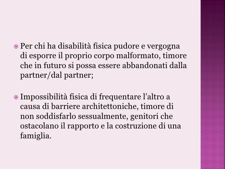 Sessualita E Disabilita